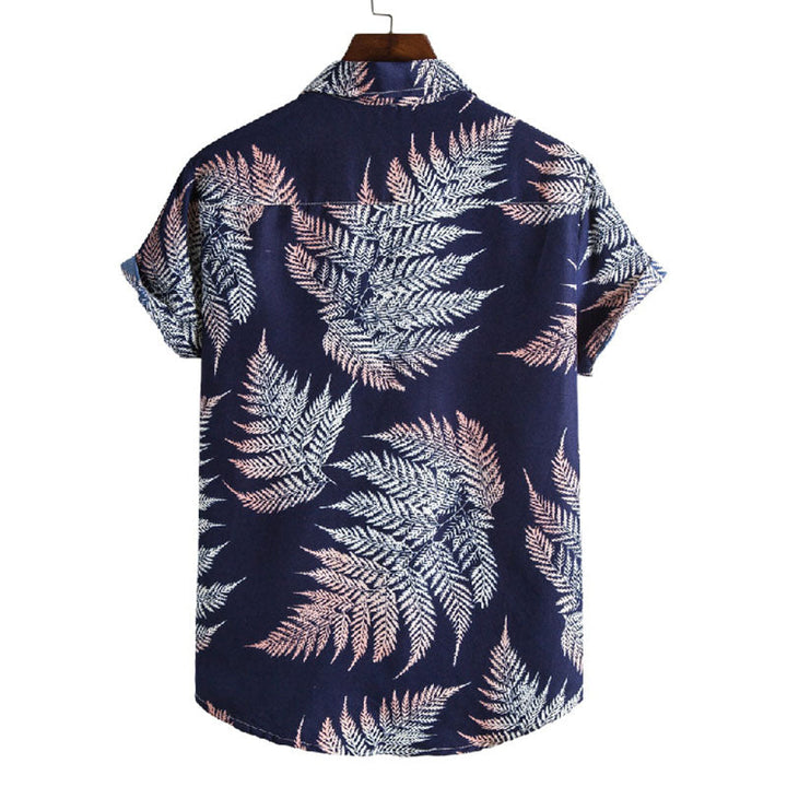 Chemise à manches courtes pour hommes, au design floral très tendance.