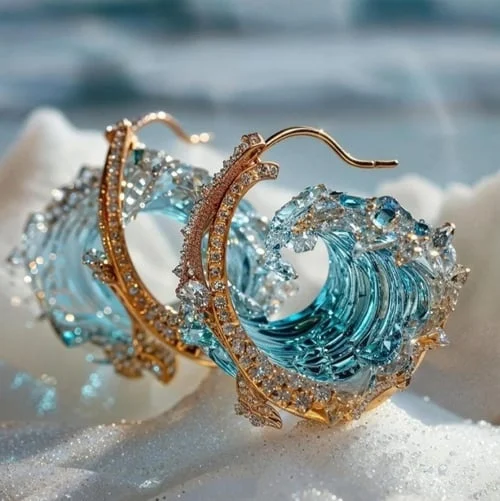 Boucles Doreilles Esprit Océan Edition Limite