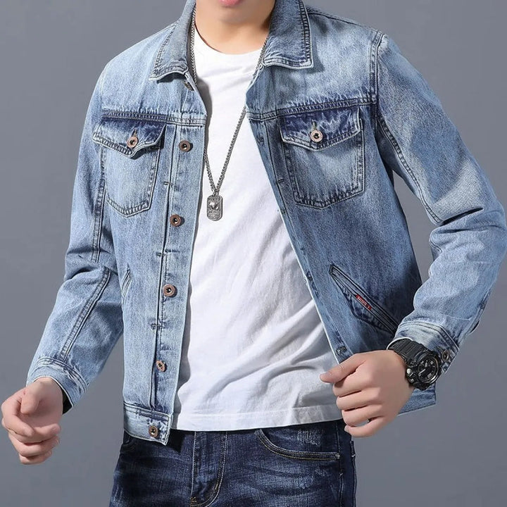 Veste en jean classique pour hommes avec poches avant - Byron