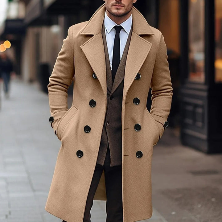 Manteau croisé élégant en laine pour hommes - Russell