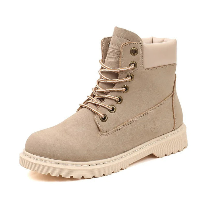 Bottes en daim à semelle épaisse pour femmes - Alisse