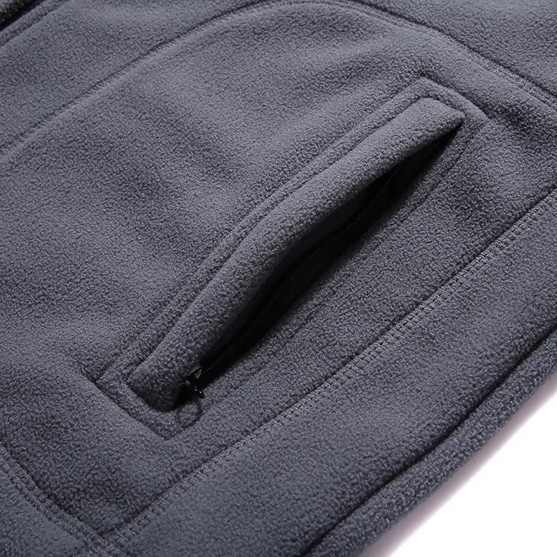 Gilet polaire sans manches pour hommes avec doublure thermique et fermeture éclair - Daryl