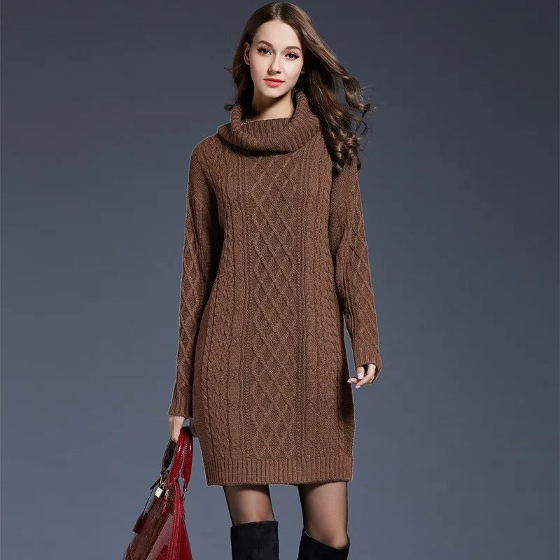 Robe en maille à motifs torsadés - Elvira