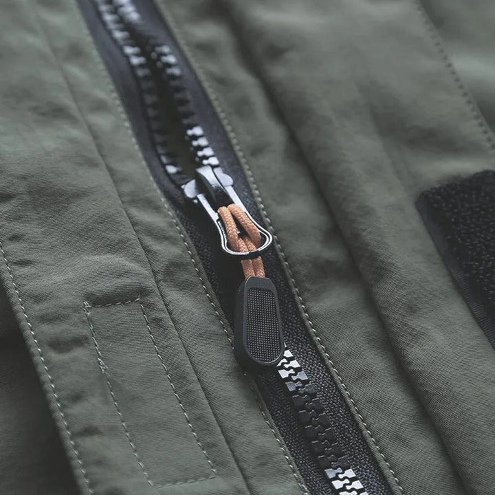 Veste imperméable décontractée pour hommes avec poches fonctionnelles - Bahamut