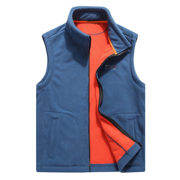 Gilet polaire sans manches pour hommes avec doublure thermique et fermeture éclair - Daryl