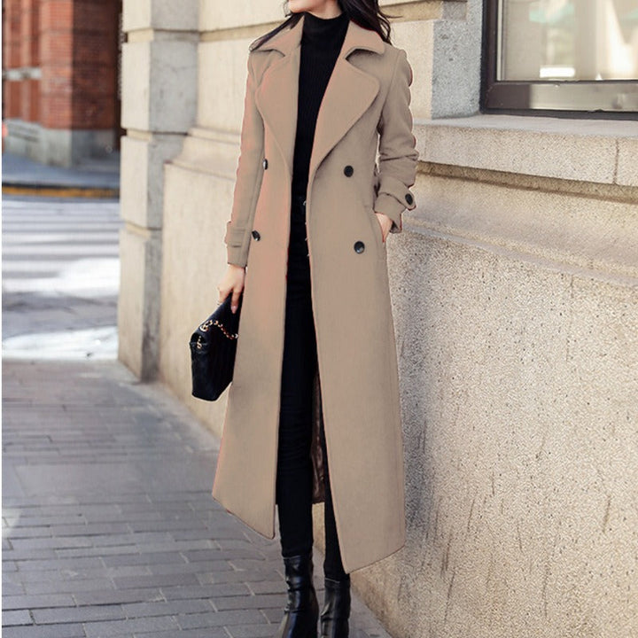 Veste en laine pour femme, coupe classique, double boutonnage - Amalia