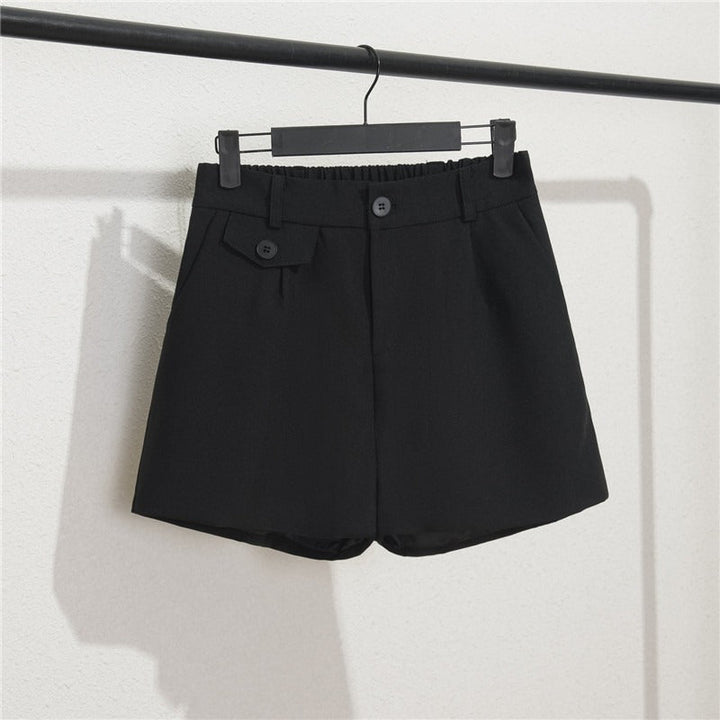 Short femme avec taille élastiquée et boutons - Clara