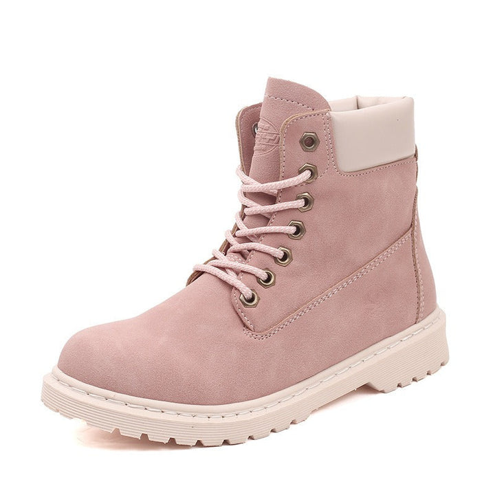 Bottes en daim à semelle épaisse pour femmes - Alisse