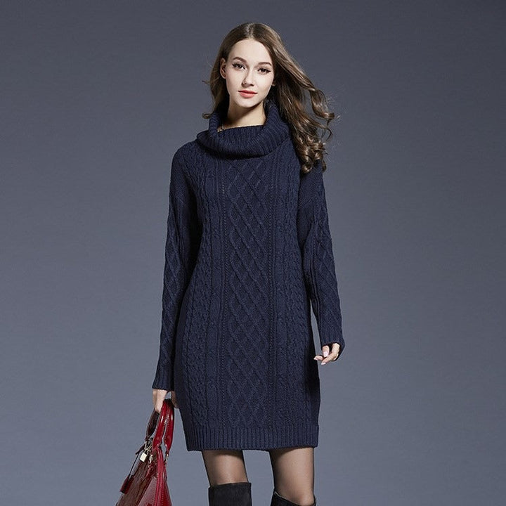Robe en maille à motifs torsadés - Elvira