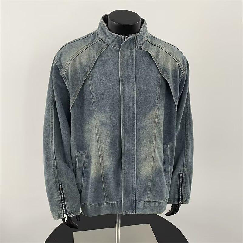 Veste en jean homme effet délavé - Partew