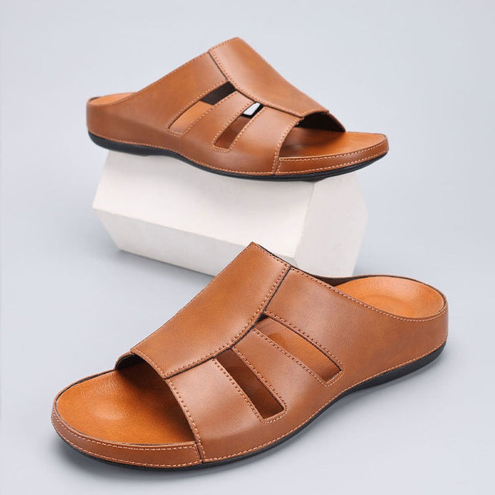 Sandales orthopédiques ouvertes pour hommes, design classique - Sergio