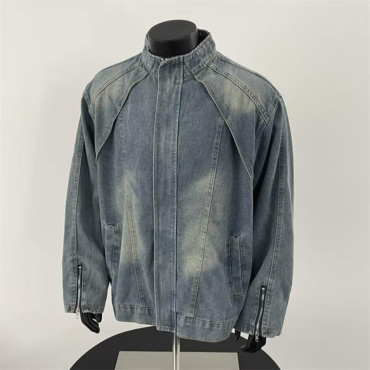 Veste en jean homme effet délavé - Partew