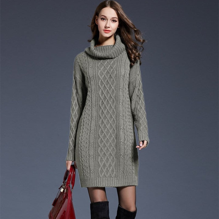 Robe en maille à motifs torsadés - Elvira