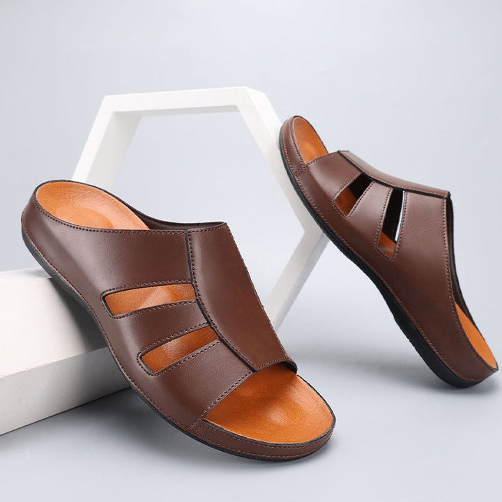 Sandales orthopédiques ouvertes pour hommes, design classique - Sergio