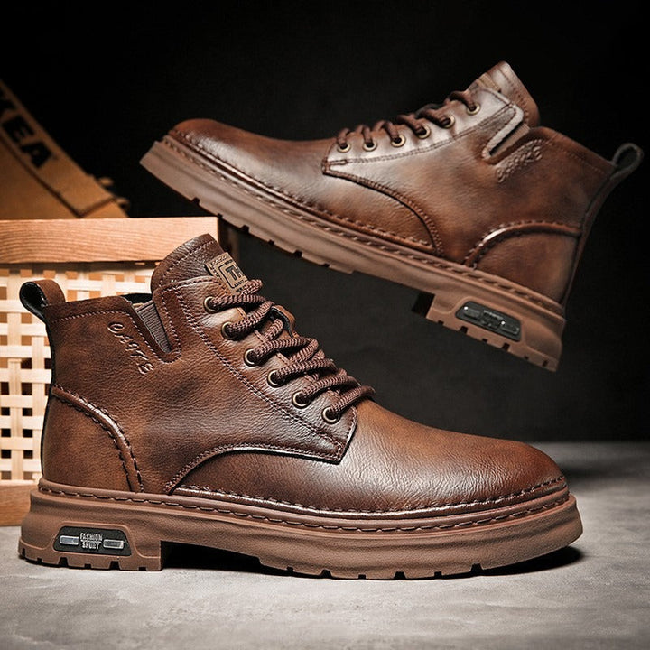 Bottines décontractées en cuir pour hommes - Roderick