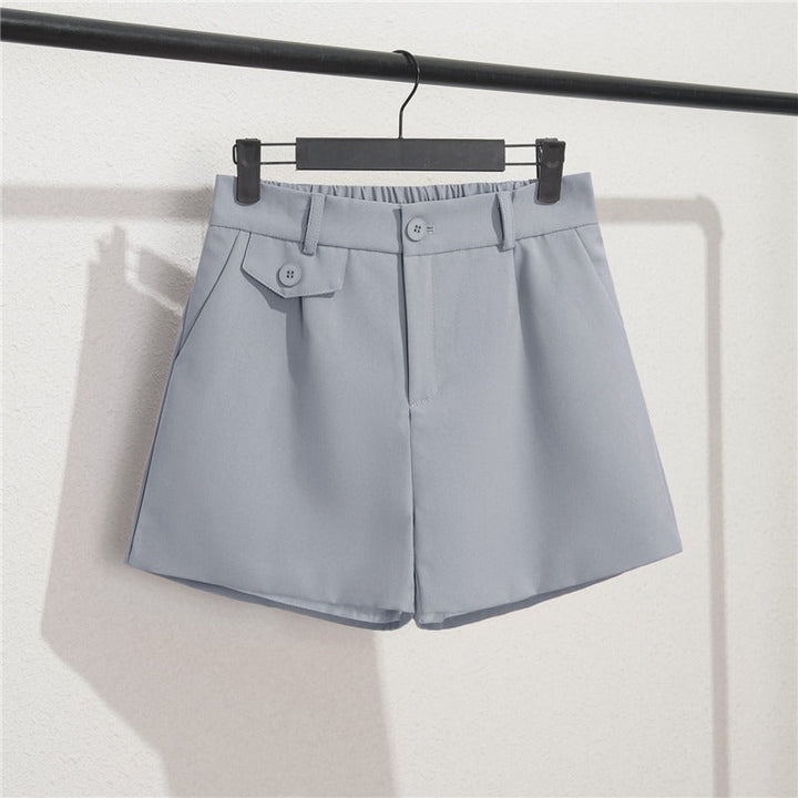 Short femme avec taille élastiquée et boutons - Clara
