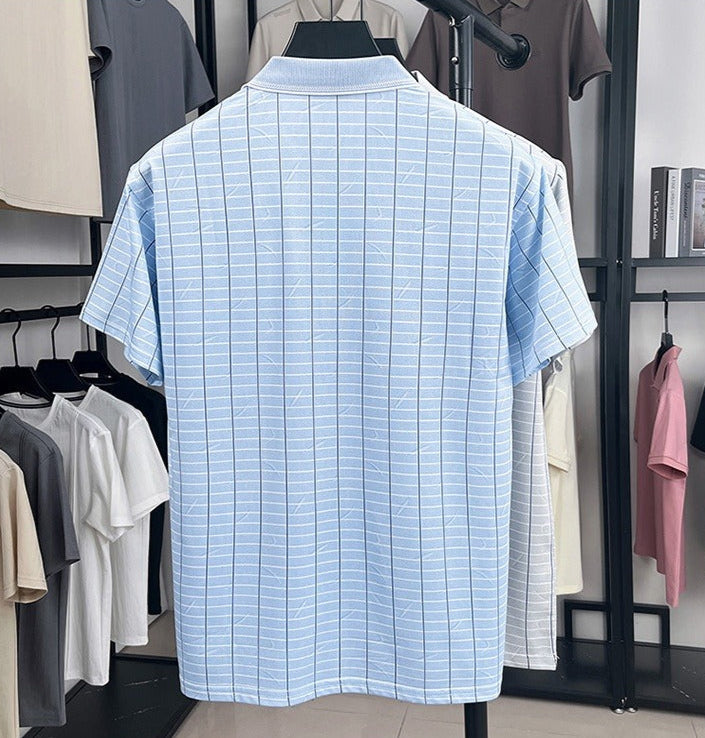 Polo homme style classique tissu respirant avec poche - Gerardo