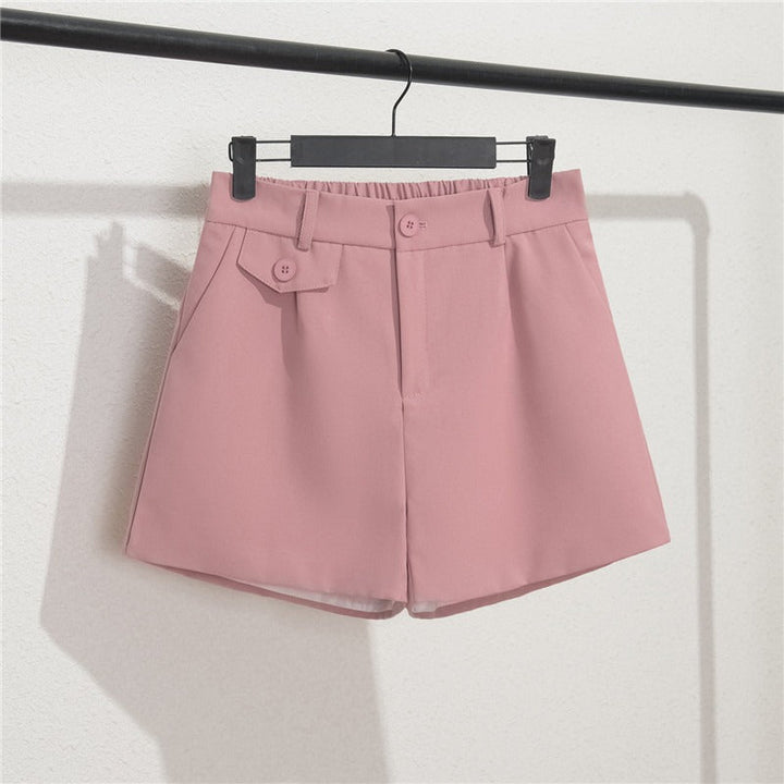 Short femme avec taille élastiquée et boutons - Clara