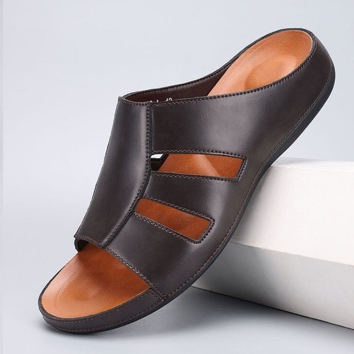 Sandales orthopédiques ouvertes pour hommes, design classique - Sergio