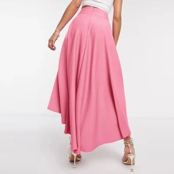 Jupe femme asymétrique à taille haute - Tamara