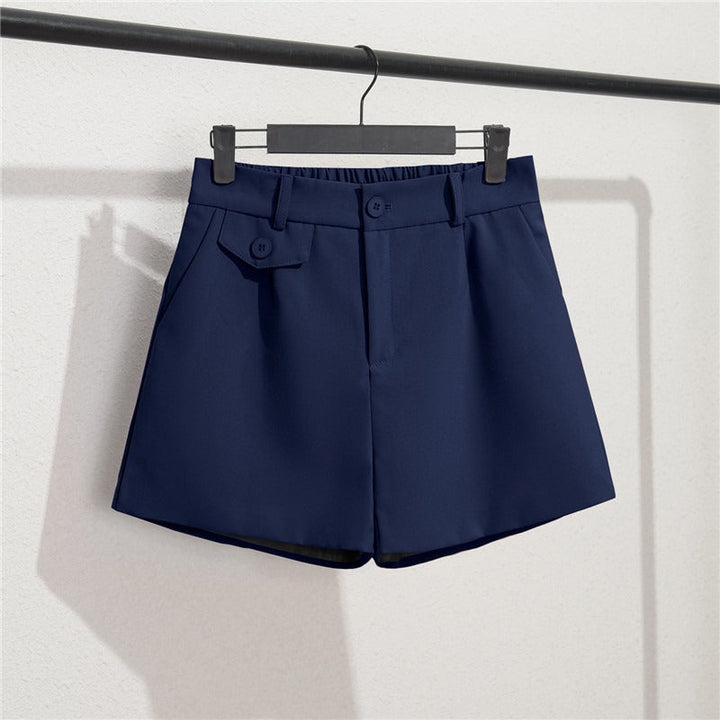 Short femme avec taille élastiquée et boutons - Clara