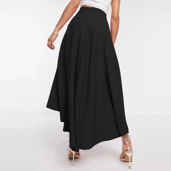 Jupe femme asymétrique à taille haute - Tamara