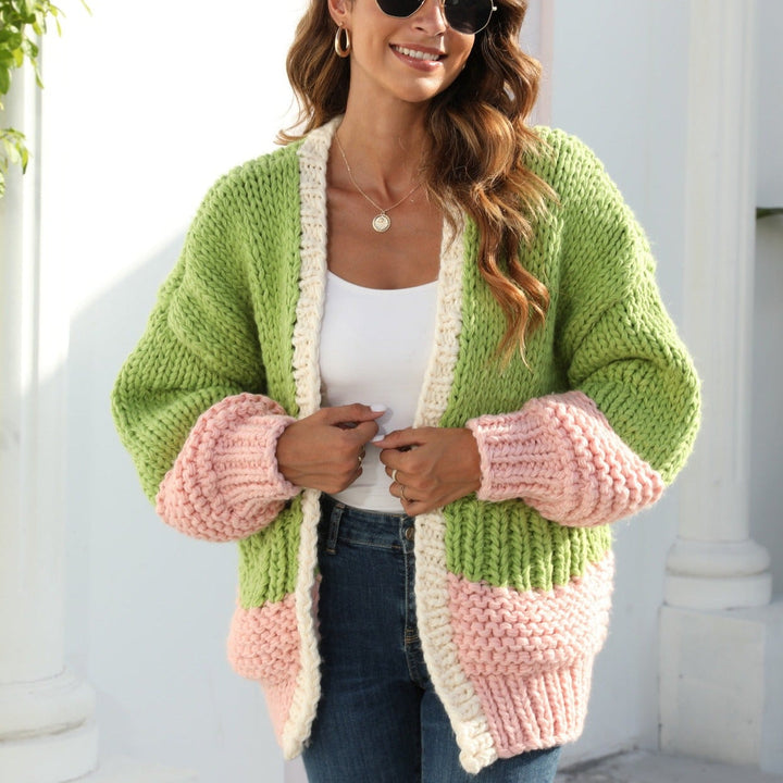 Cardigan oversize en maille épaisse pour femmes - Dayanne