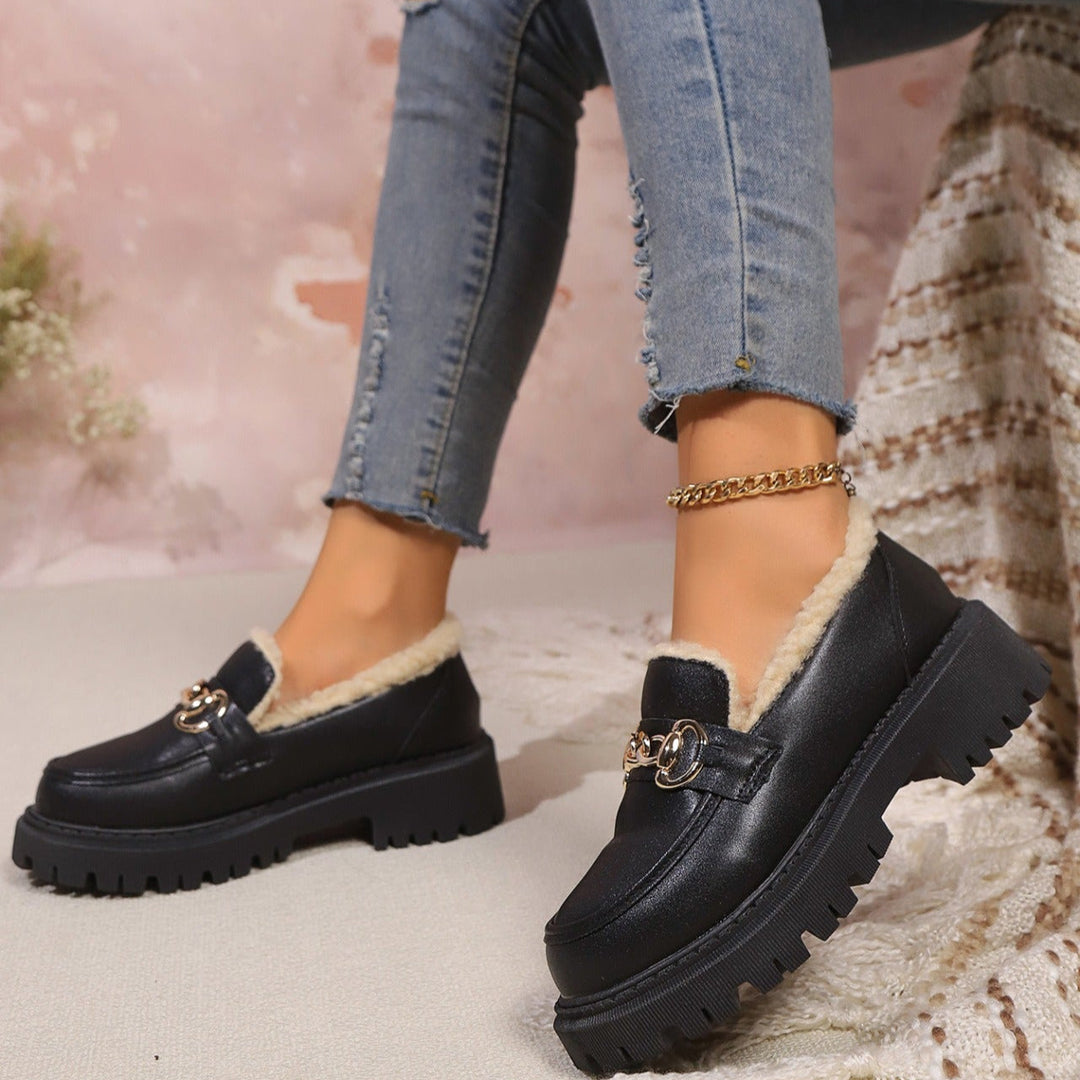 Mocassins à plateforme et doublure chaude - Selia