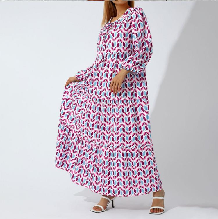 Lari - Robe maxi décontractée à imprimé floral