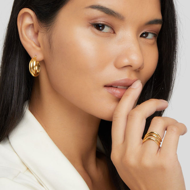 Kiya Bague en or superposée