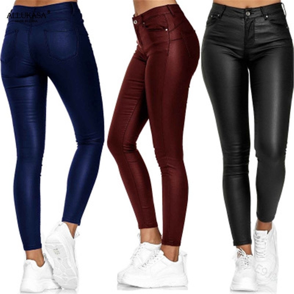 Sadie - Pantalons en cuir de différentes couleurs