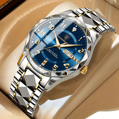 Montre Analogique Classique Avec Bracelet En Métal Élégant Cadran Simple Et Design Intemporel