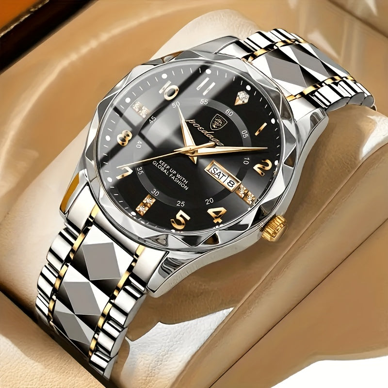 Montre Analogique Classique Avec Bracelet En Métal Élégant Cadran Simple Et Design Intemporel