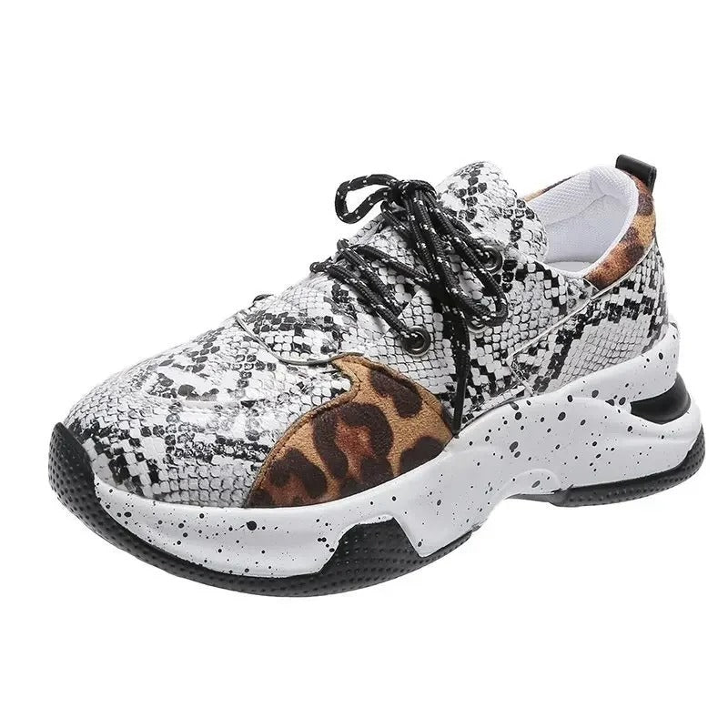 Alondra - Chaussures de sport à motif léopard pour femmes