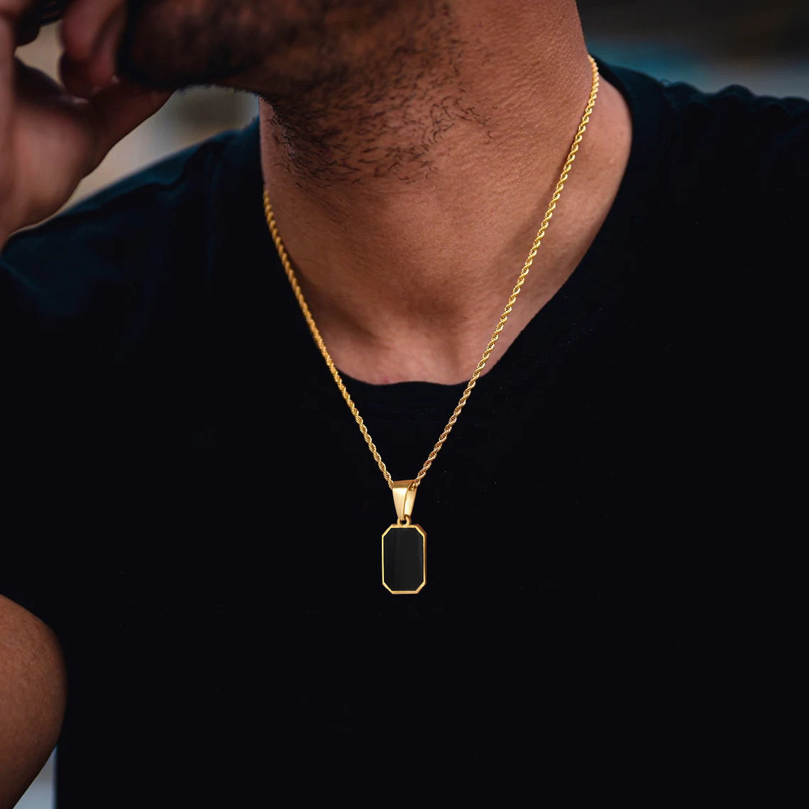 Collier pour Homme Onyx - Eliano