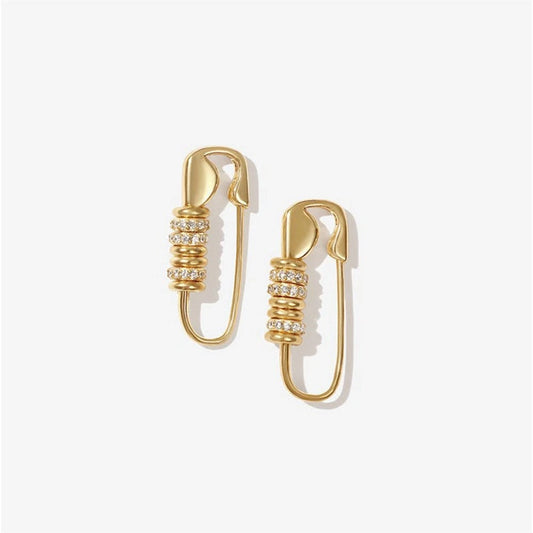 Boucles d'oreilles gouttes d'eau brillantes