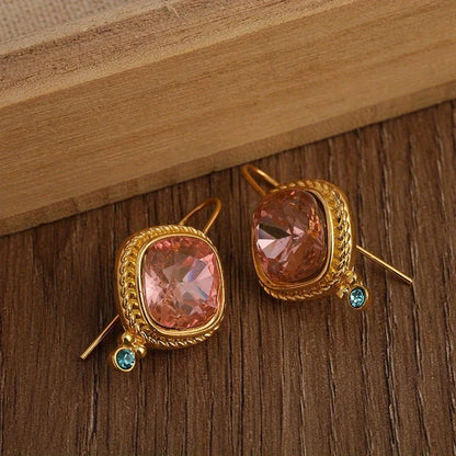 Railey Boucles D'Oreilles Or Rose 18K Collection Classique Subtil Exclusif