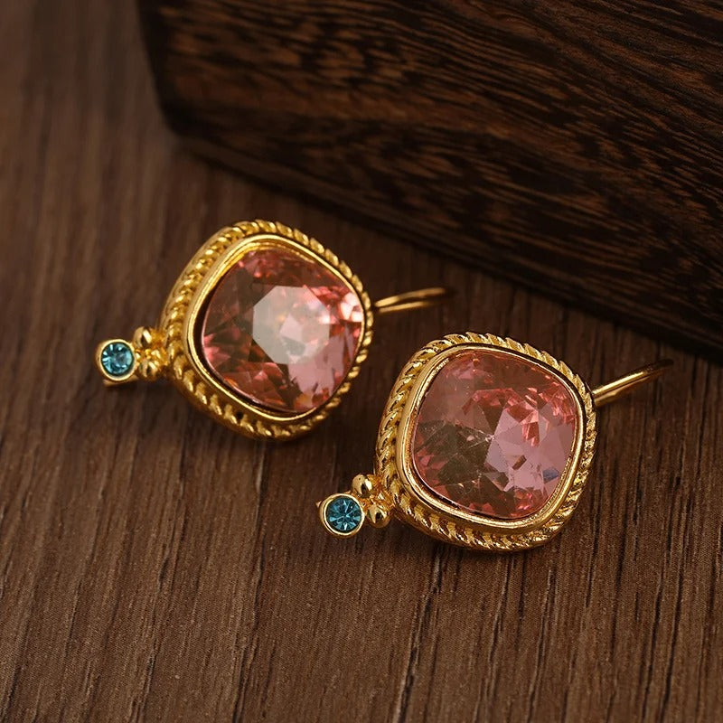 Railey Boucles D'Oreilles Or Rose 18K Collection Classique Subtil Exclusif