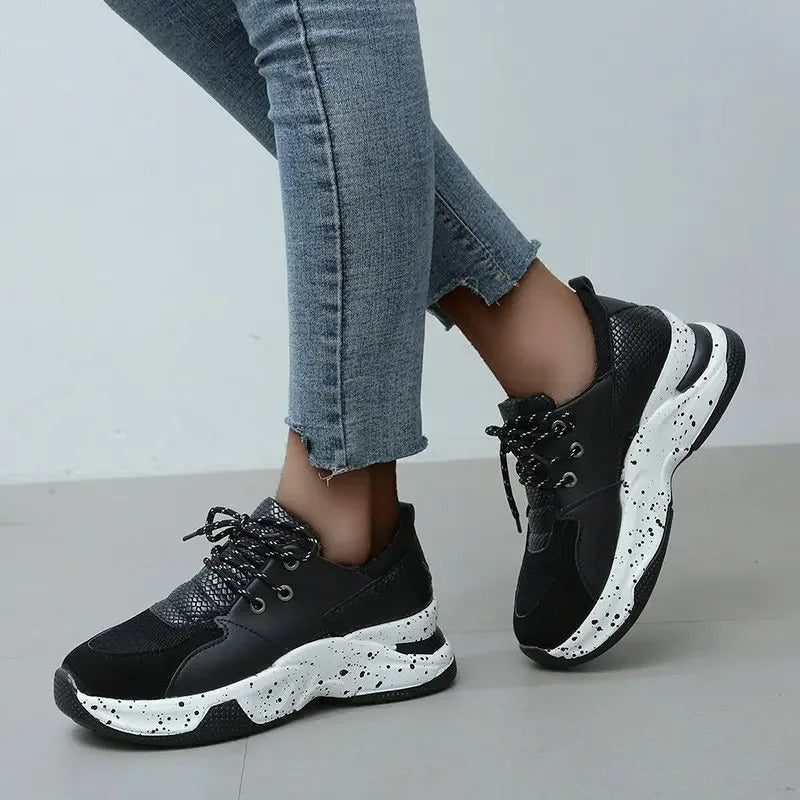 Alondra - Chaussures de sport à motif léopard pour femmes