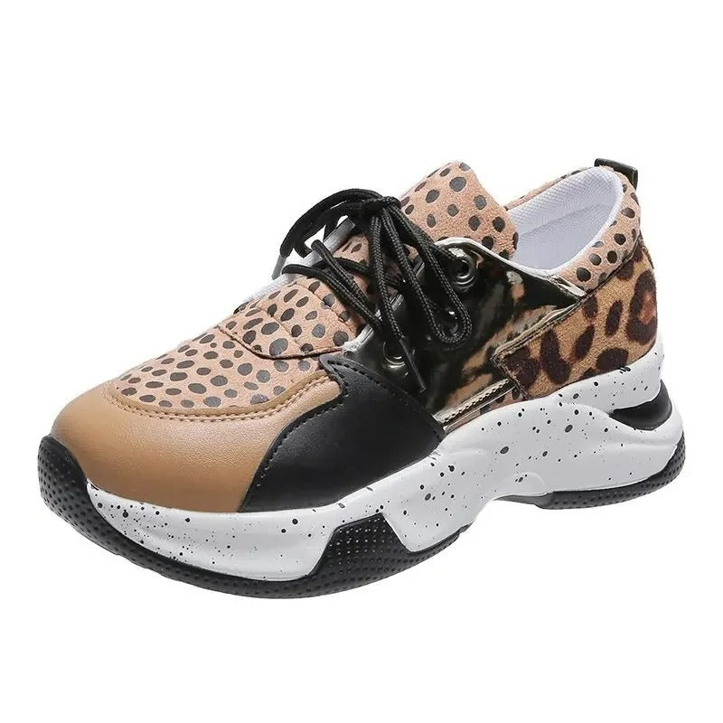 Alondra - Chaussures de sport à motif léopard pour femmes