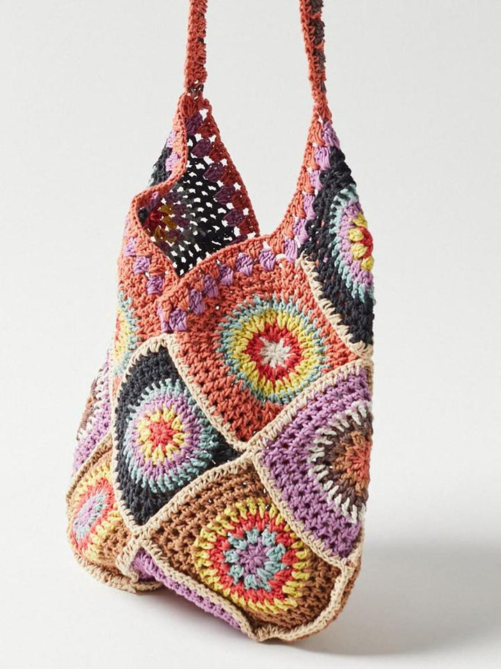 Karyna Sac hobo ouvert au crochet, fait à la main