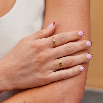 Bague chevalière en or Pipa