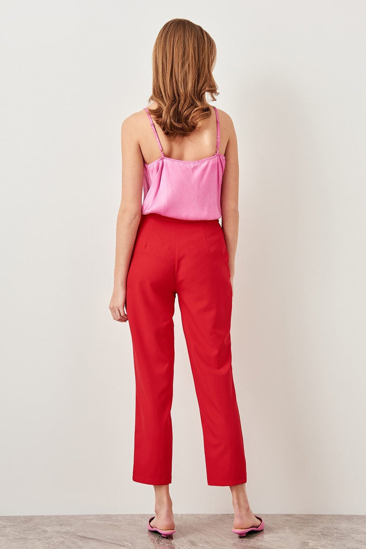 Raffaela - Pantalon crop à taille haute