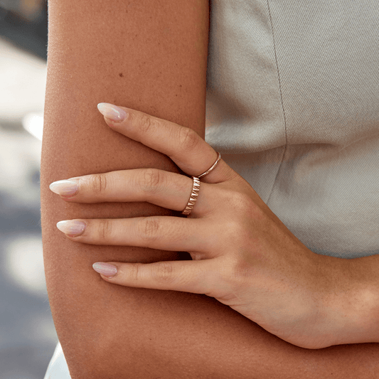 Bague géométrique en or de Reene