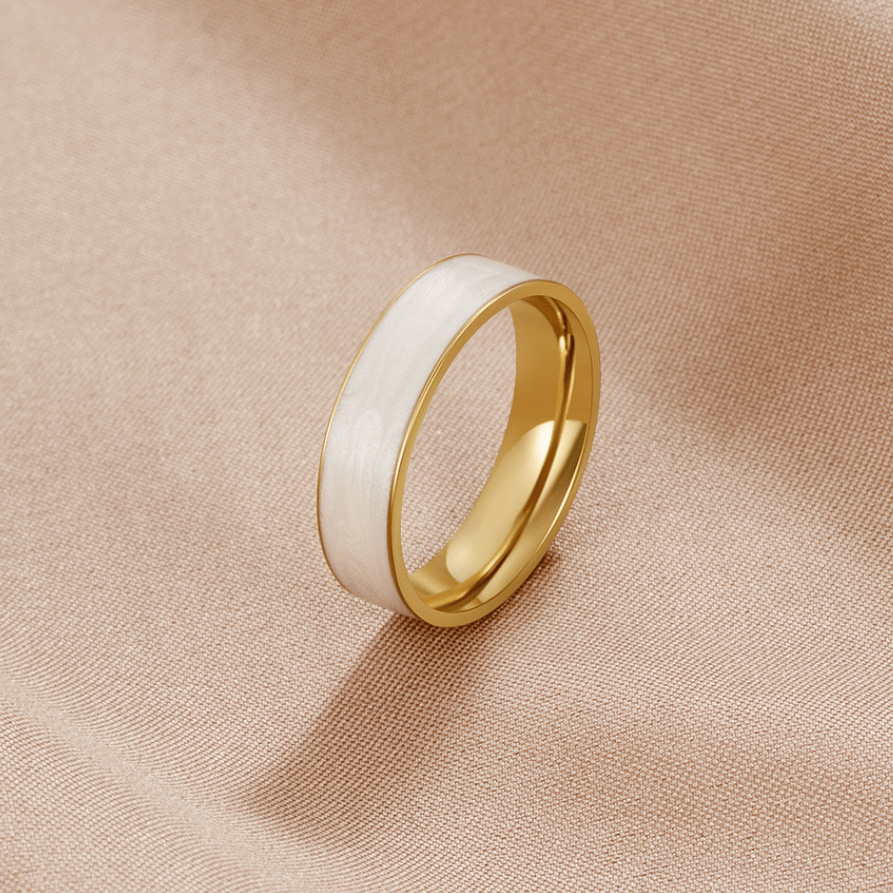 Bague Sahara White Band