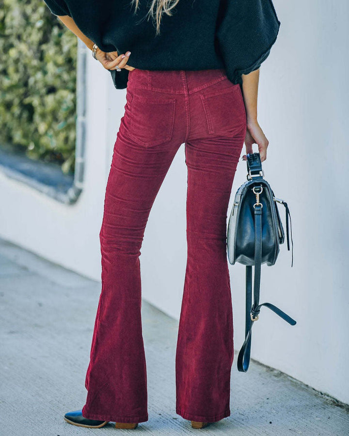 Leslie - Pantalon Velour