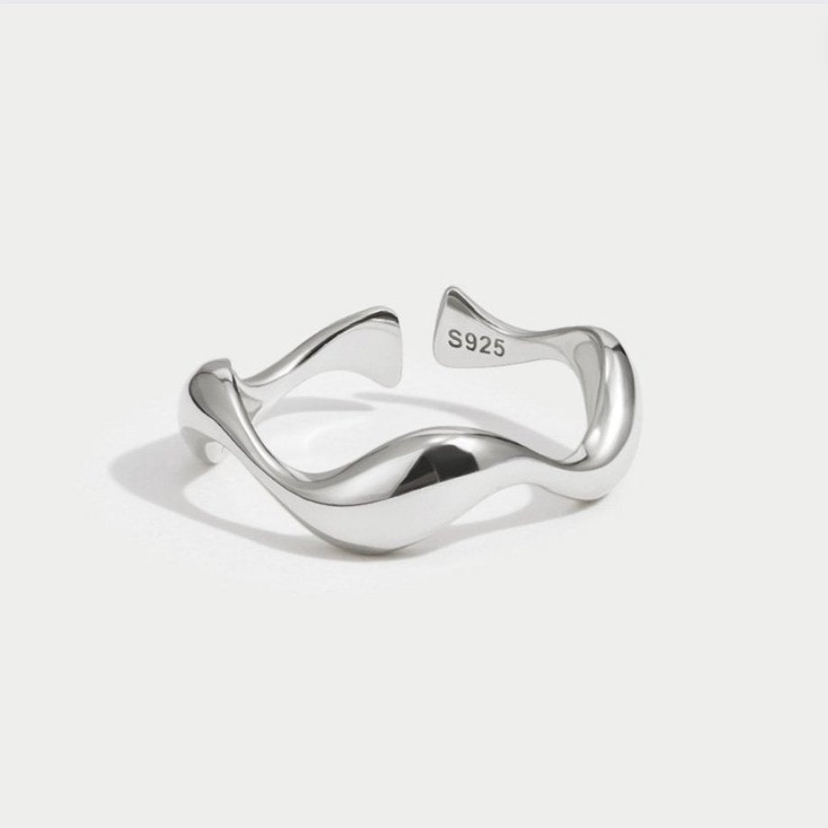 Bague réglable en argent - Ione