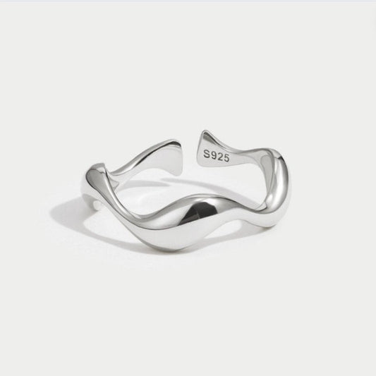 Bague réglable en argent - Ione