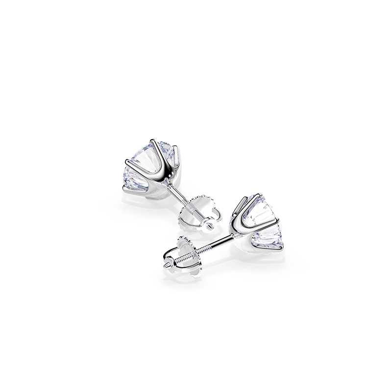 Boucles Doreilles Or Blanc Tera Collection Édition Limitée Fabriqué À La Main