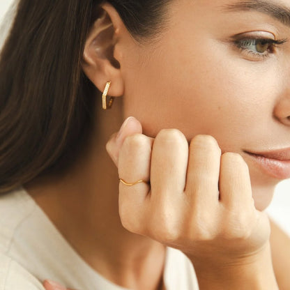 Bague empilable en or Tina